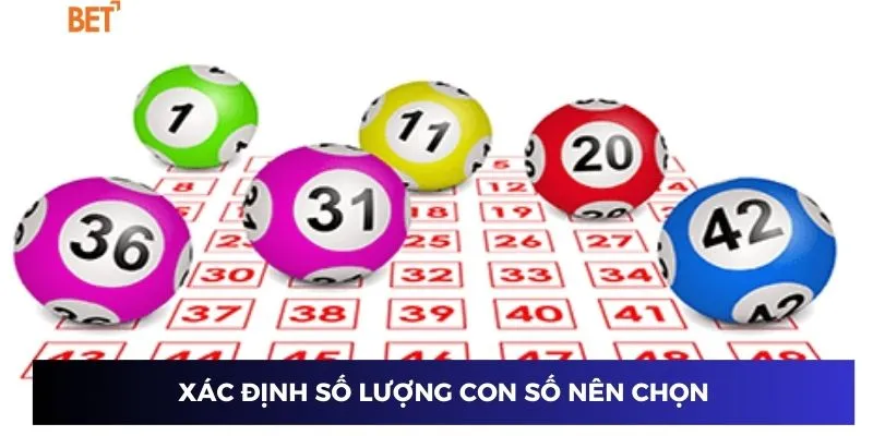 Xác định số lượng con số nên chọn